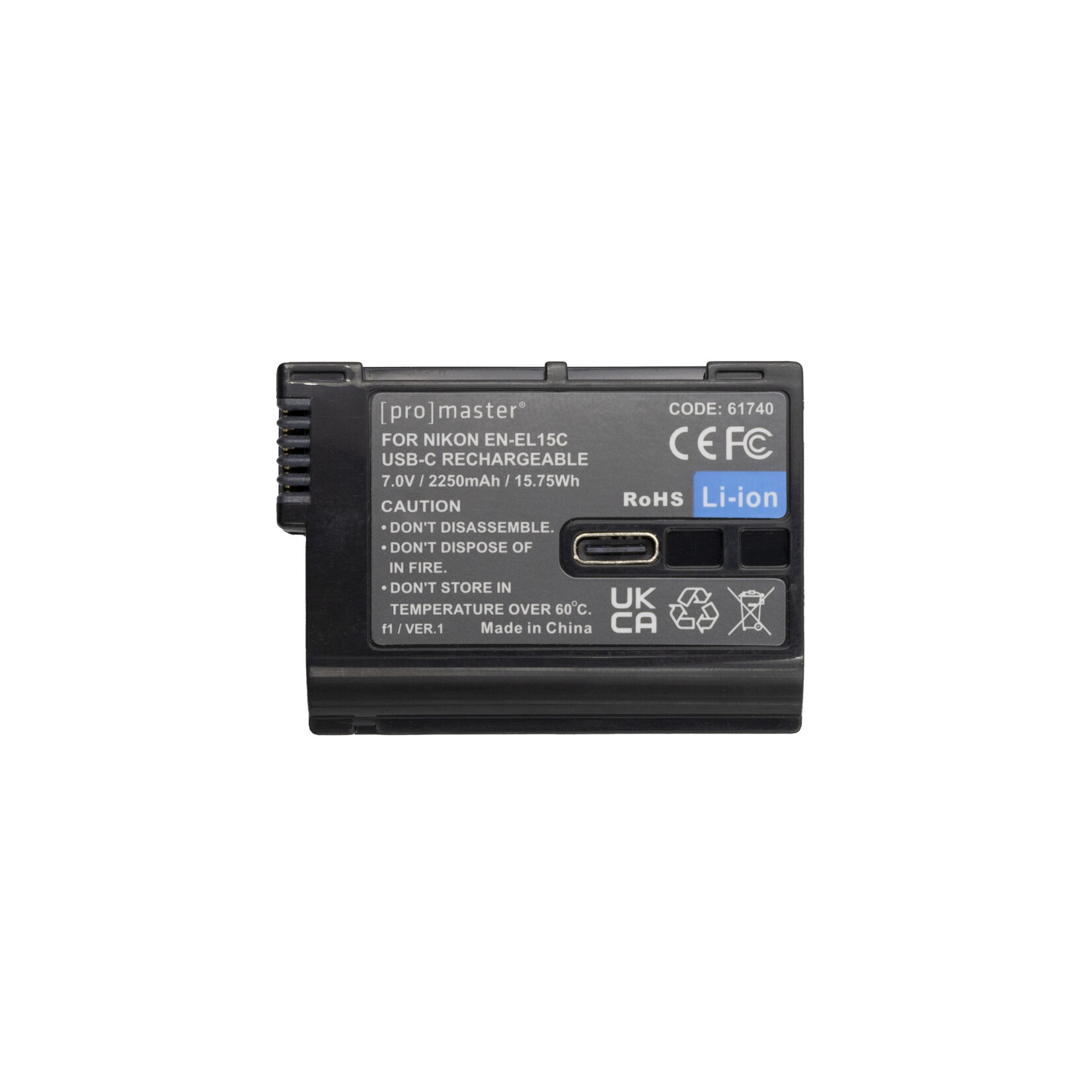 Promaster PRO EN-EL15C f/Nikon w/USB Charging Port