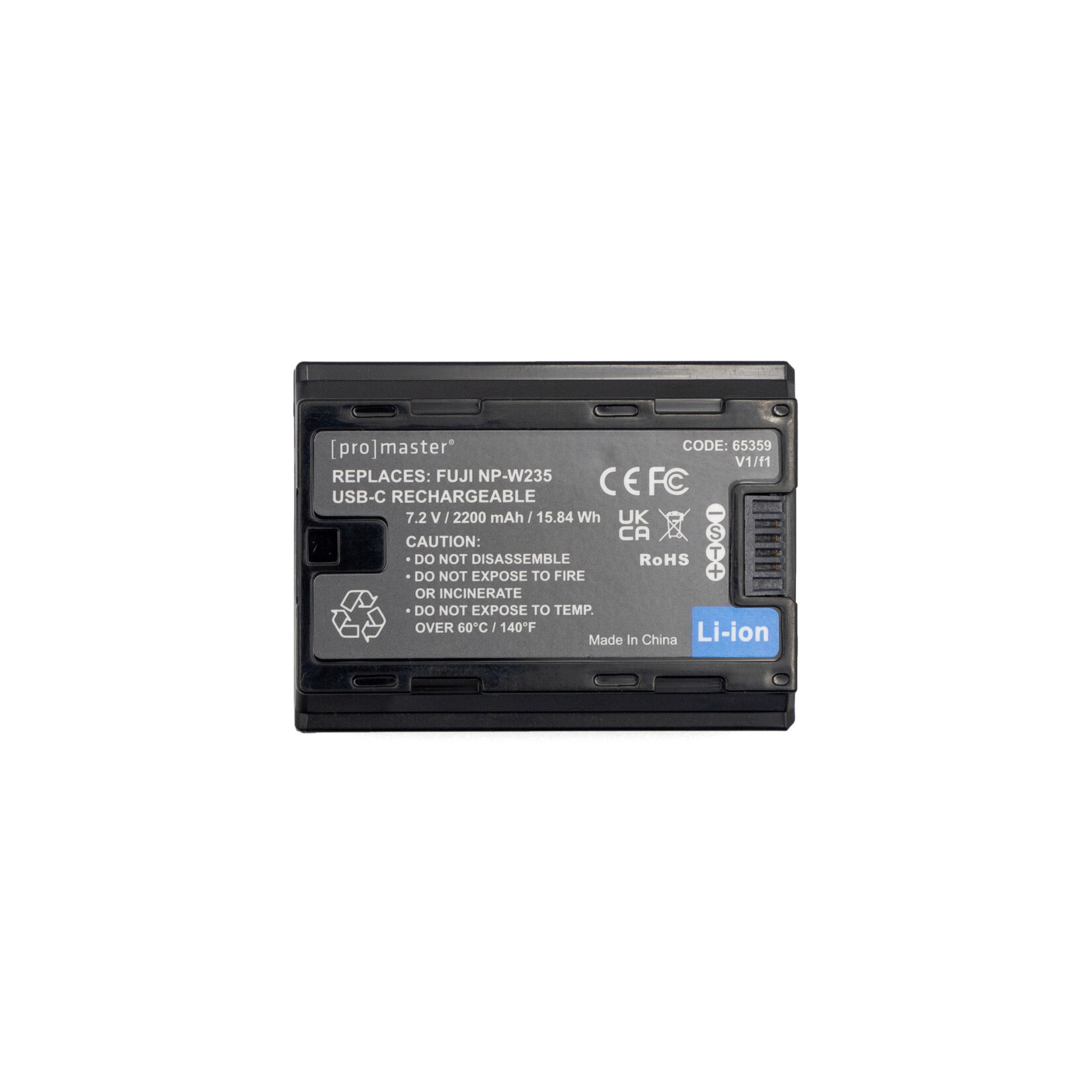 Promaster PRO NP-W235 for Fujifilm w/USB Charging Port
