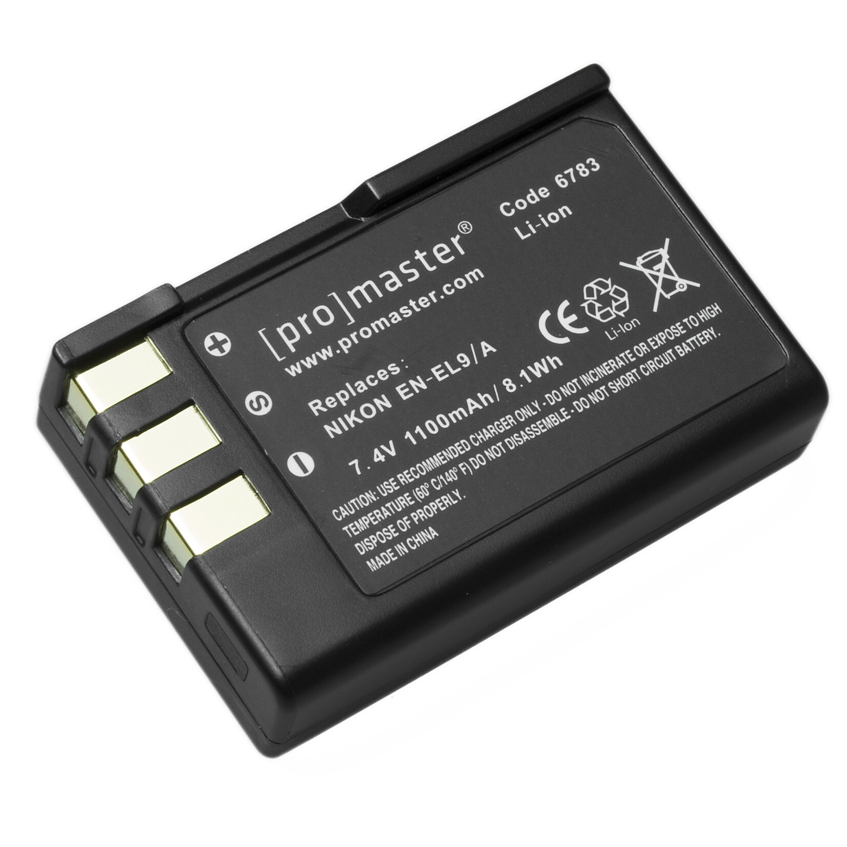 Promaster PRO EN-EL9A Battery f/Nikon 6783