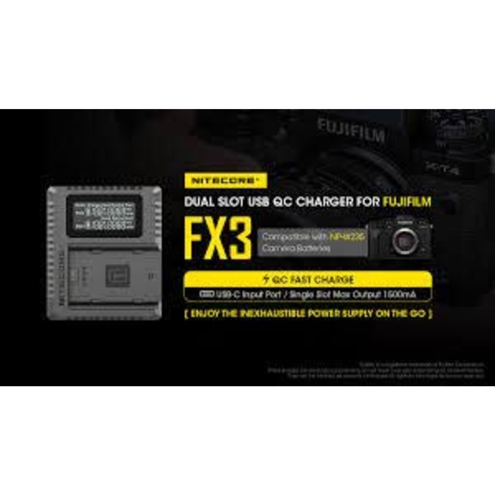 Nitecore FX3 Charger f/Fuji NP-W235