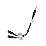 Promaster PRO Audio Cable 3.5mm TRRS Male Straight - Dual 3.5mm TRS Female 7 1/2in Straight Splitter