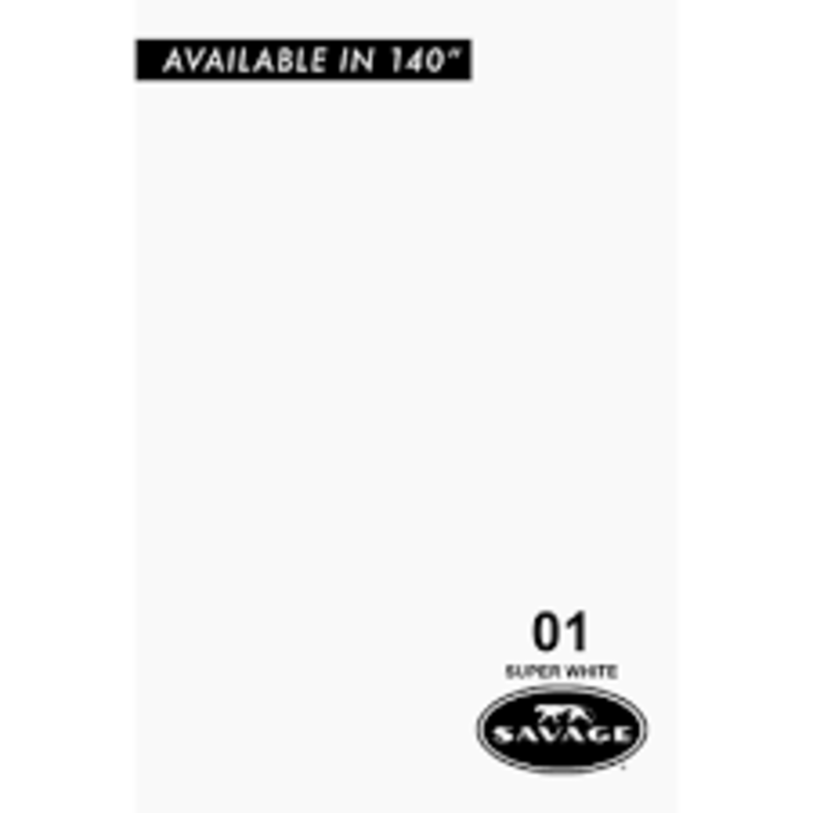 Savage 53in x 36ft Super White Savage Background Paper