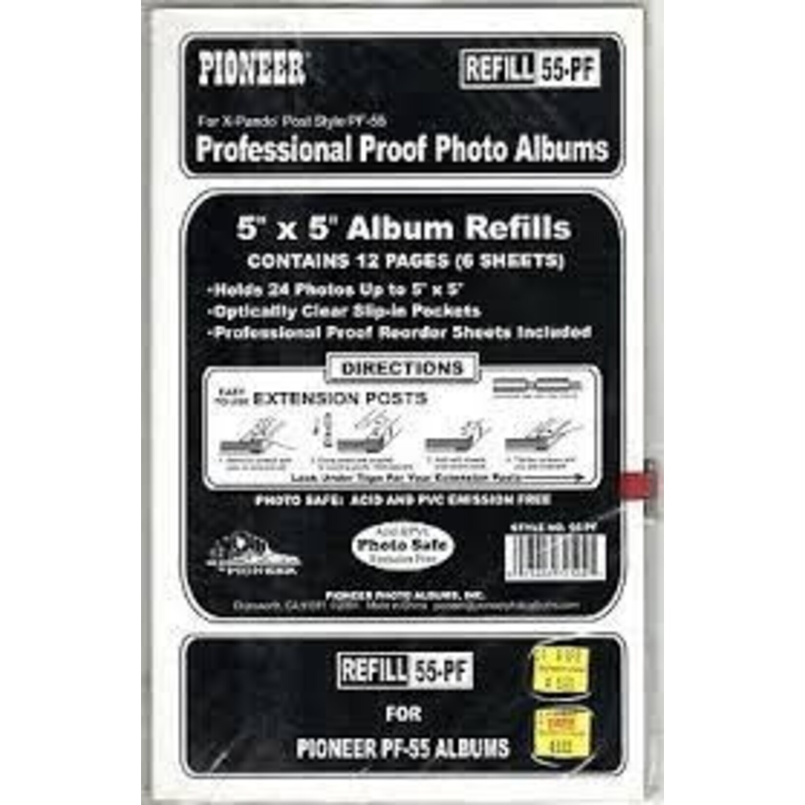 Pioneer Album Proof Slip Pocket 5x5