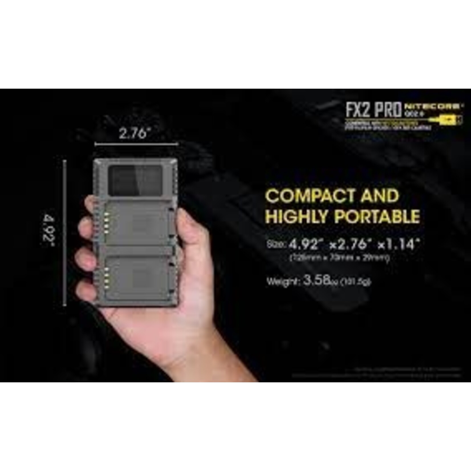 Nitecore FX2 USB Dual Charger f/Fuji NPT125