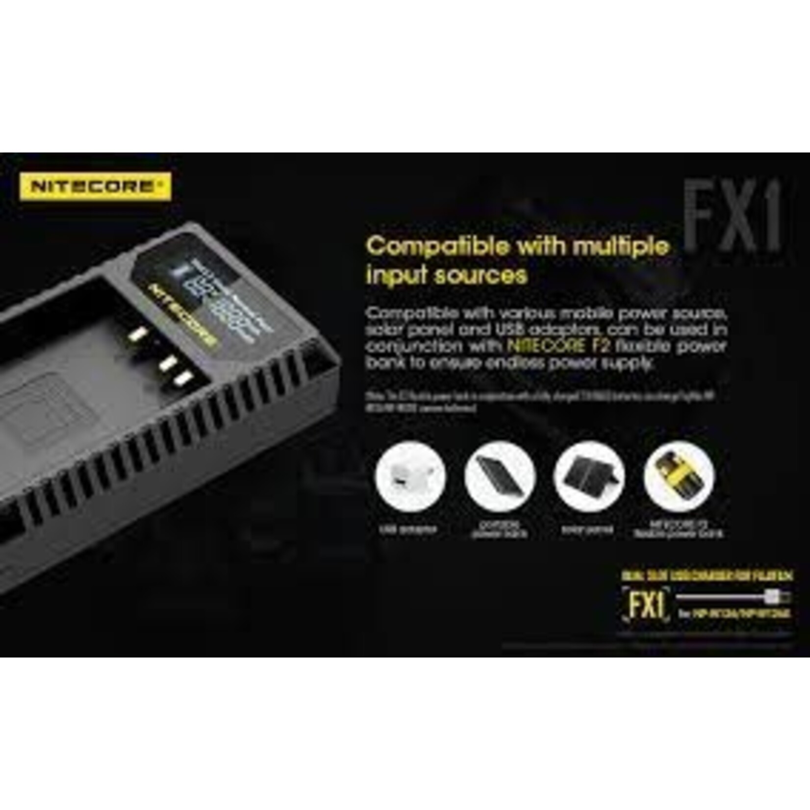 Nitecore FX1 USB Charger f/Fuji NP-W126