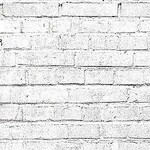 Savage 53in x 18ft White Brick Printed Savage Background Paper