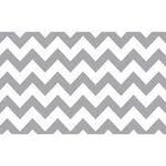 Savage 53in x 18ft Gray & White Chevron Printed Savage Background Paper