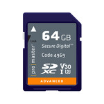 Promaster PRO 64GB SDXC V30 Memory Card Advanced