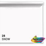 Savage 107in x 36ft Snow White Background Paper Superior