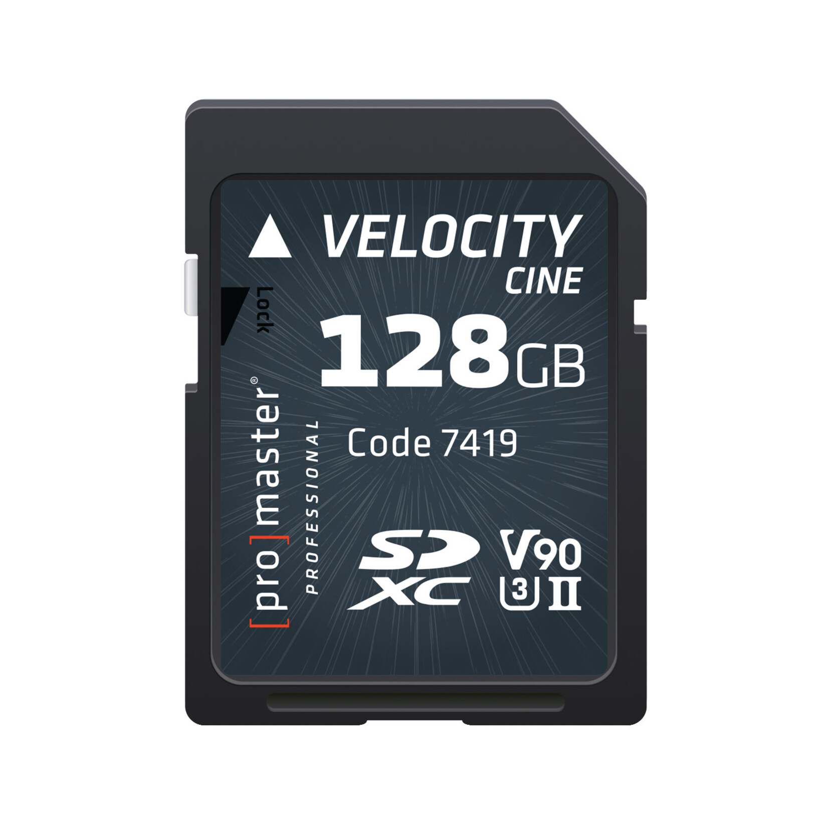 Promaster PRO Velocity Cine 128GB V90 SDXC 7419
