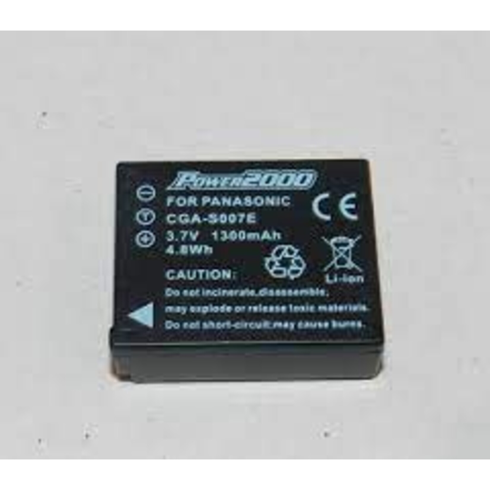 Power2000 ACD-252 Battery f/Panasonic CGA-S005E VPCGAS005