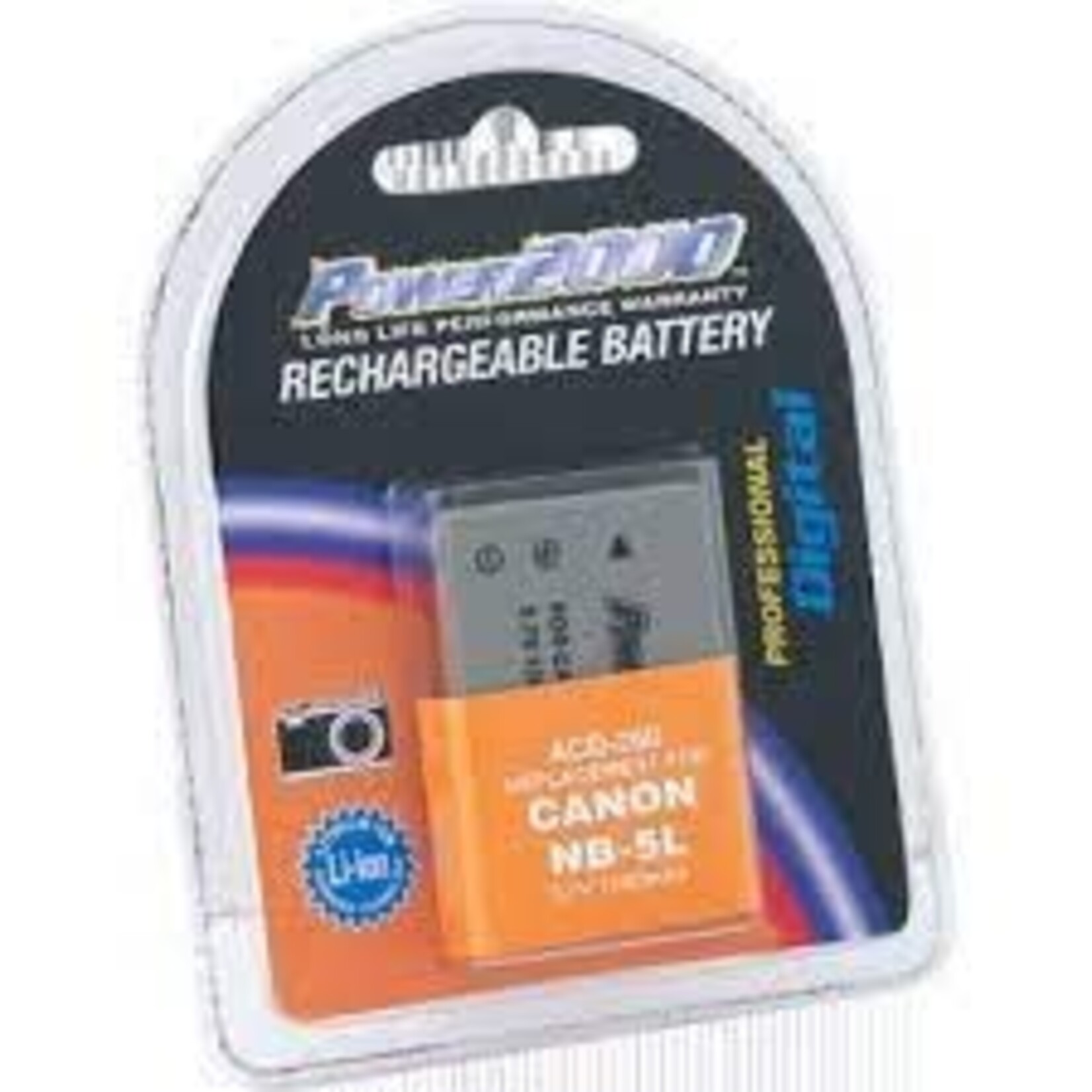 Power2000 ACD-260 Battery f/Canon NB-5L VPNB5L