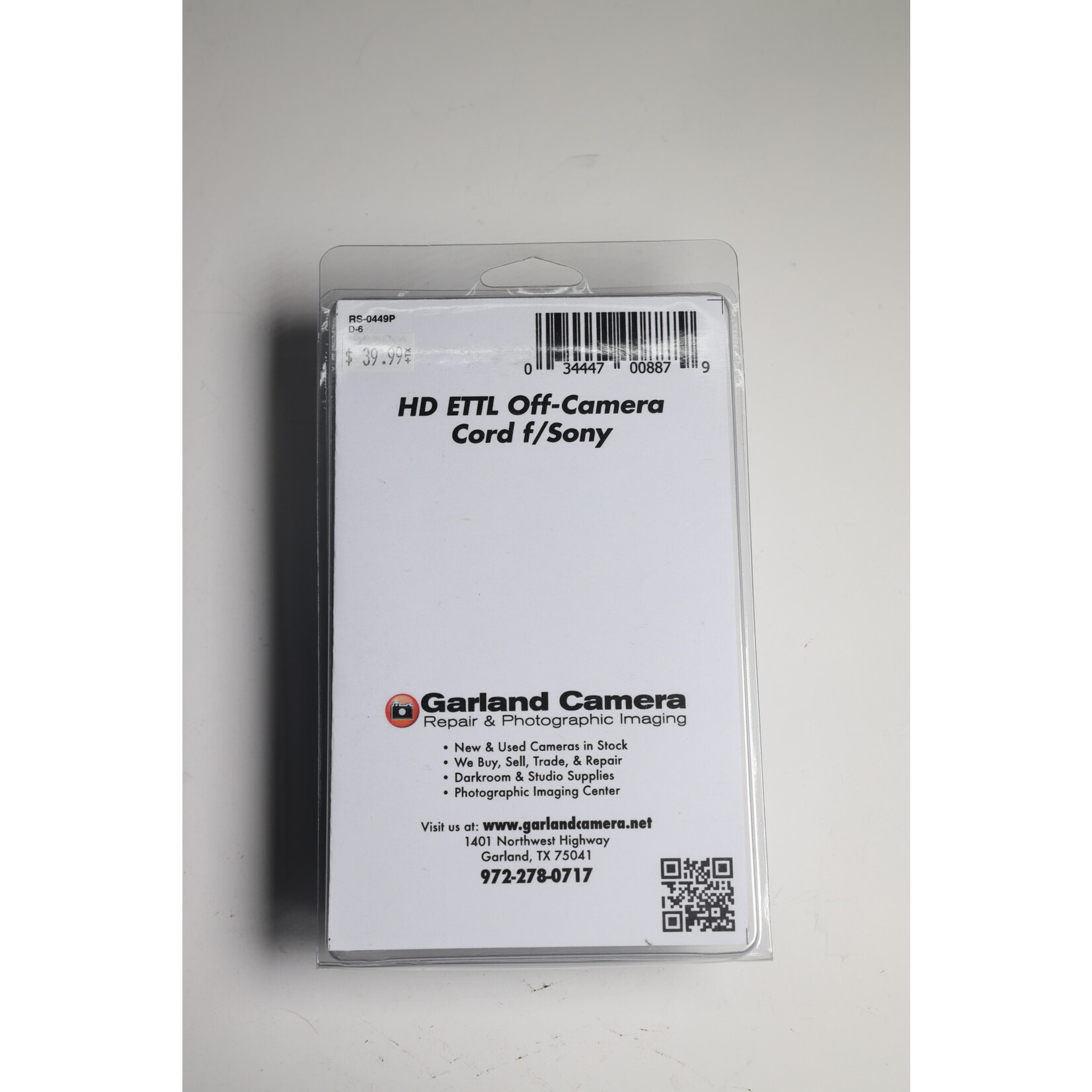 GCPL GCPL Heavy Duty Off-Camera Cord f/Sony ETTL RS0449P