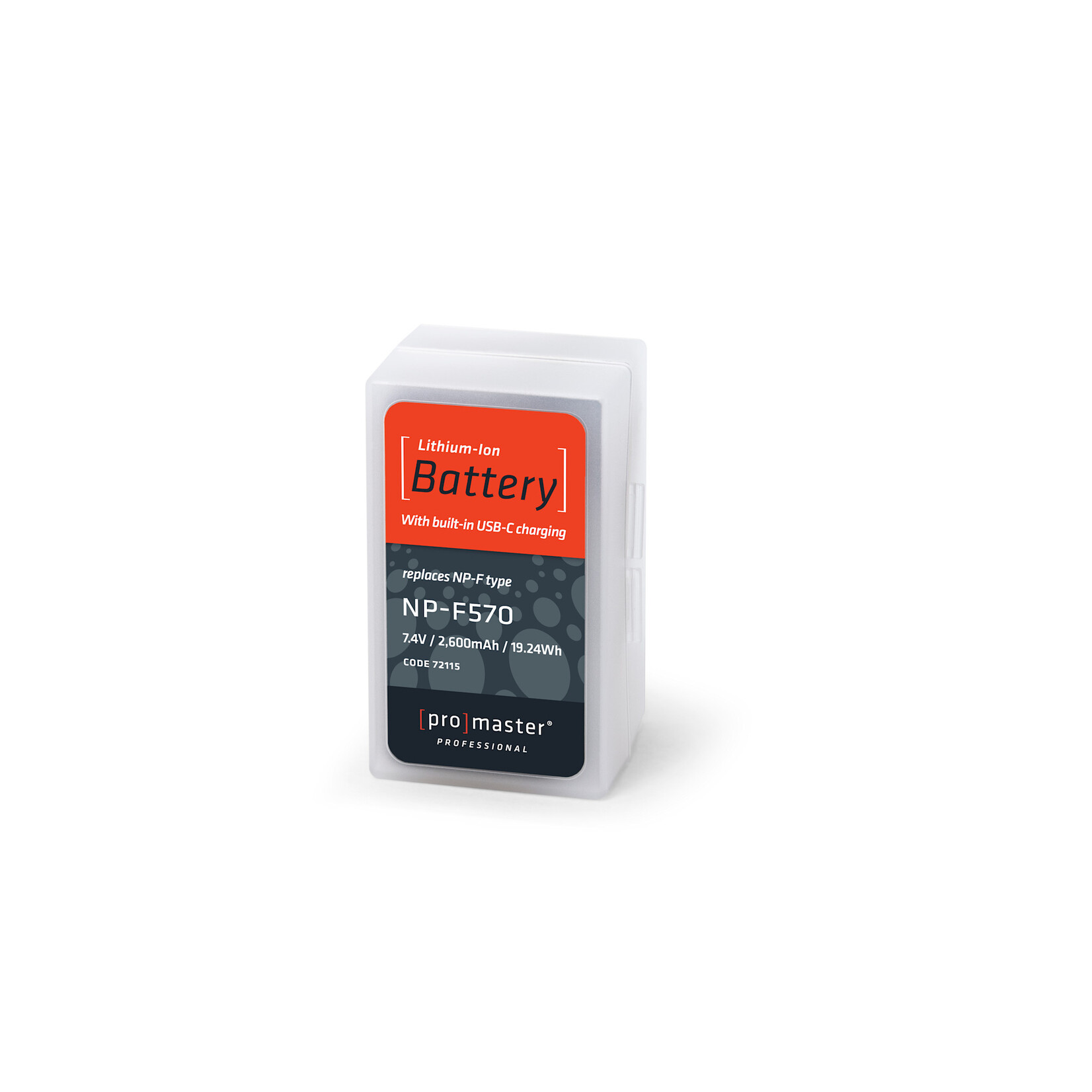 Promaster PRO NP-F570 Battery w USB-C Charging f/Sony 72115