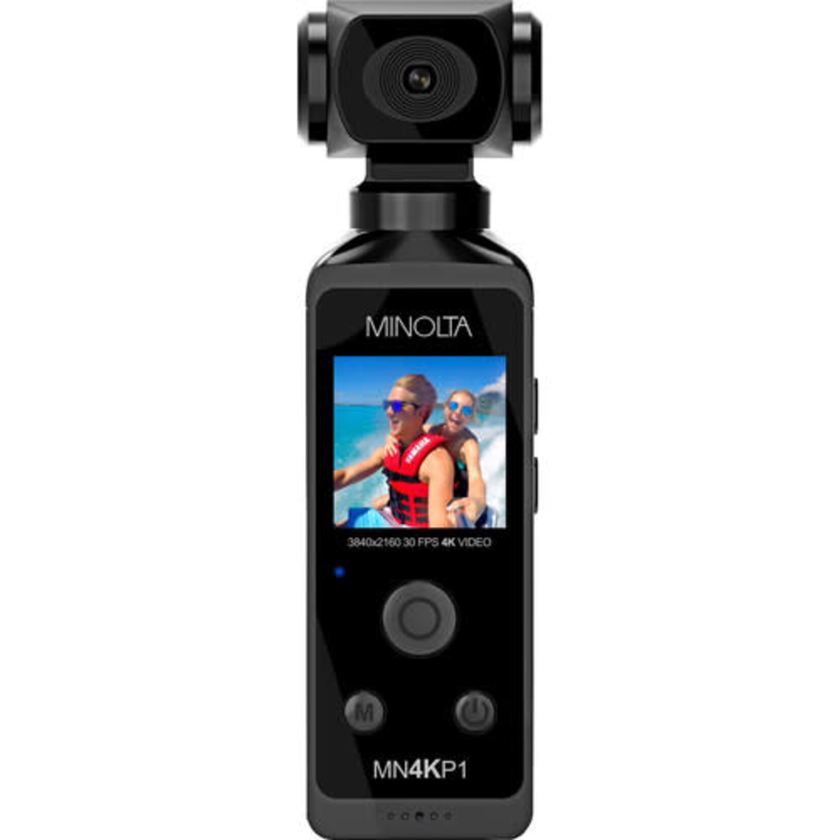 Minolta MINOLTA® MN4KP1 4K Ultra HD Pocket Camcorder w/WiFi & Waterproof Housing - Black
