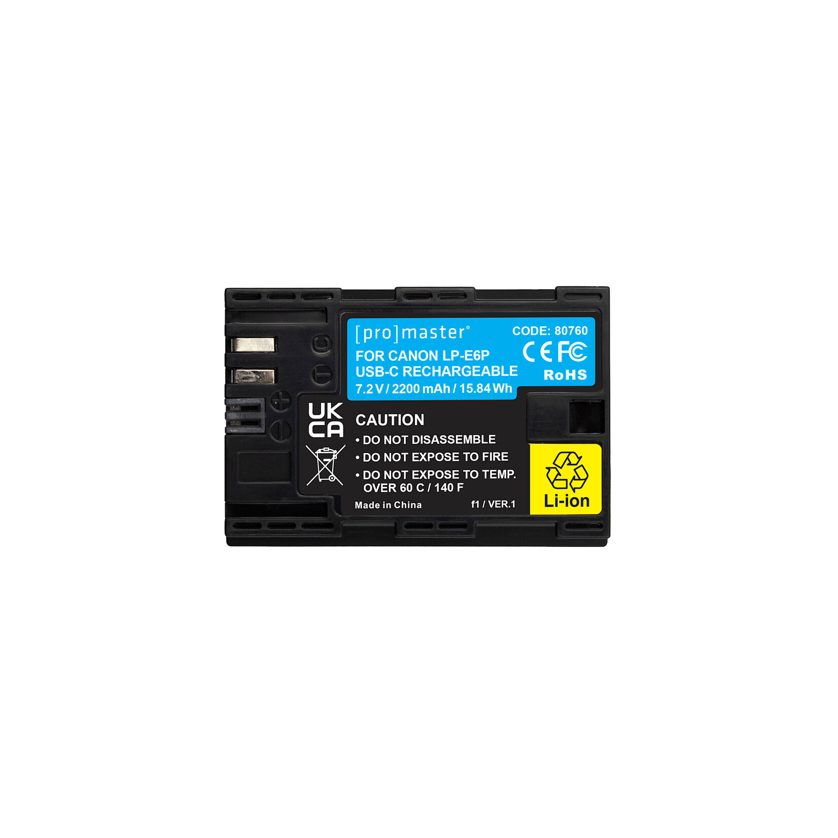 Promaster PRO LP-E6NH 2200mAh f/Canon w/USB Charging Port