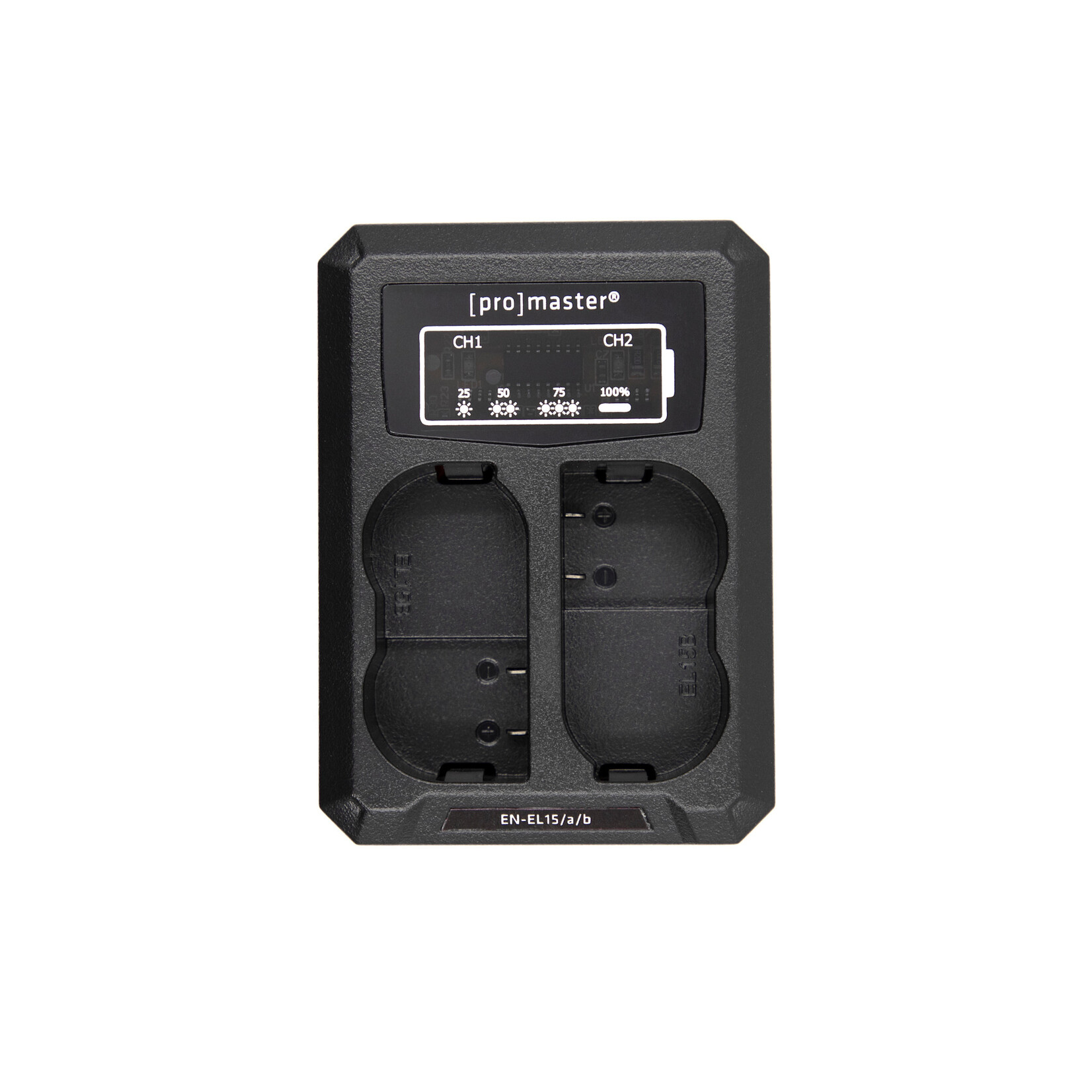 Promaster PRO Dually Charger - USB for Nikon EN-EL15/EN-EL15a/EN-EL15b/EN-EL15c