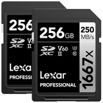 Lexar Lexar Pro SDXC 1667X UHS-II 256GB 2-Pack 60060