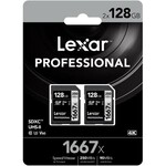 Lexar Lexar Pro SDXC 1667x UHS-II 128GB 2-Pack 6401