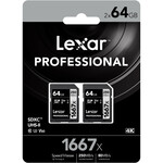 Lexar Lexar Pro SDXC 1667x UHS-II 64GB 2-Pack 6394