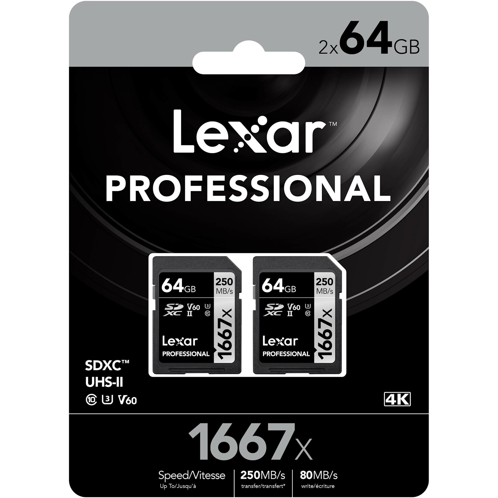 Lexar Lexar Pro SDXC 1667x UHS-II 64GB 2-Pack 6394
