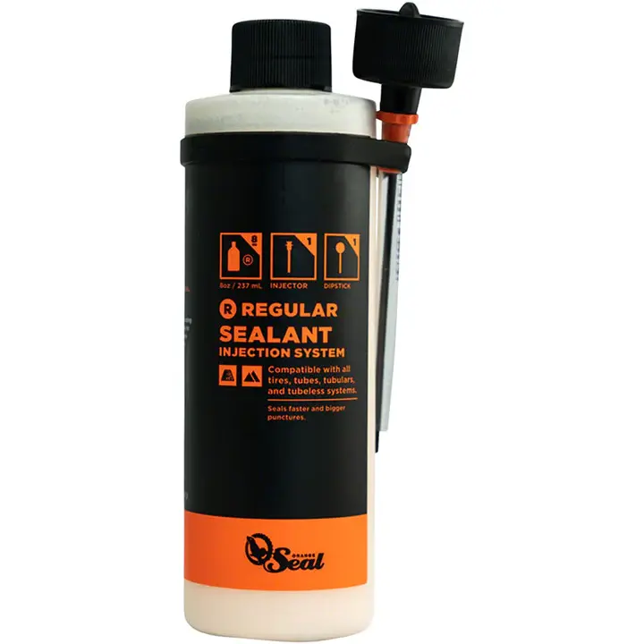 Orange Seal Orange Seal, Tubeless Tire Sealant, 8 oz Bottle, Twist-Lock Applicator Injection System