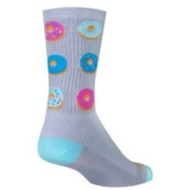SockGuy SockGuy, Crew Glazed Socks - 5 inch, Gray, Small/Medium