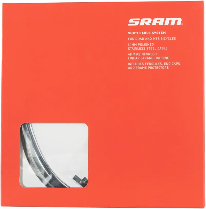 SRAM SRAM, Shifter Cable and Housing Set, Stainless Steel, Black, Shimano/SRAM, Kit
