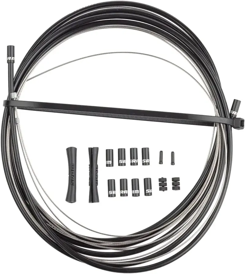 SRAM SRAM, Shifter Cable and Housing Set, Stainless Steel, Black, Shimano/SRAM, Kit