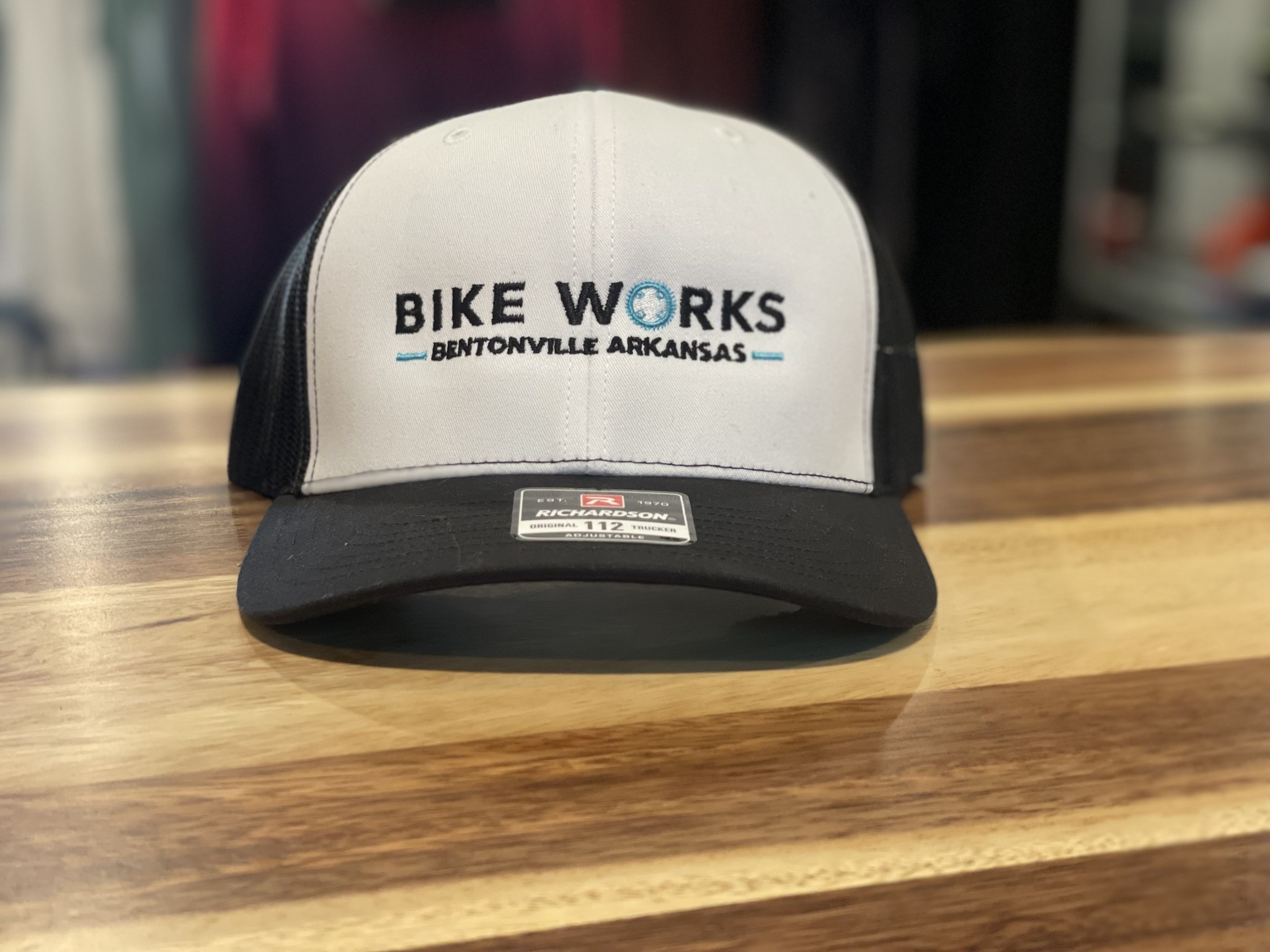 Bike Works, Hat, Trucker Hat, Black & White