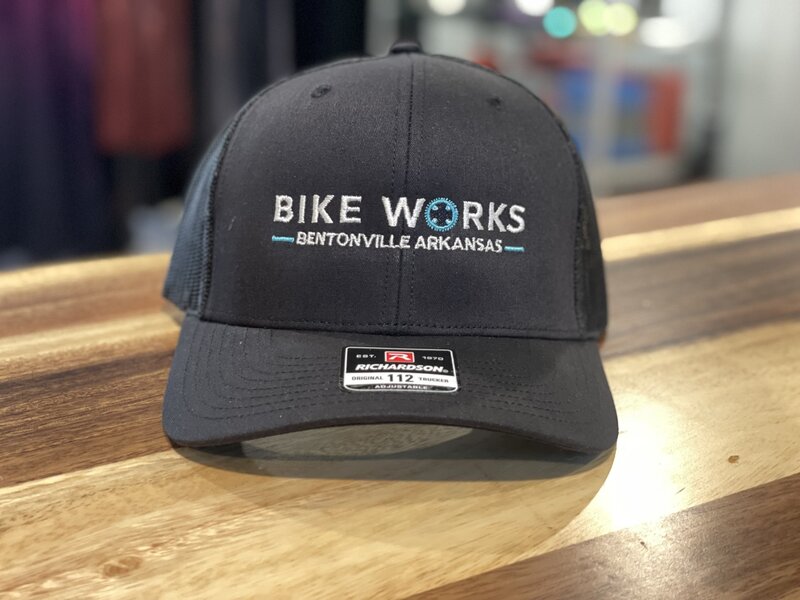 Bike Works, Hat, Trucker Hat, Black