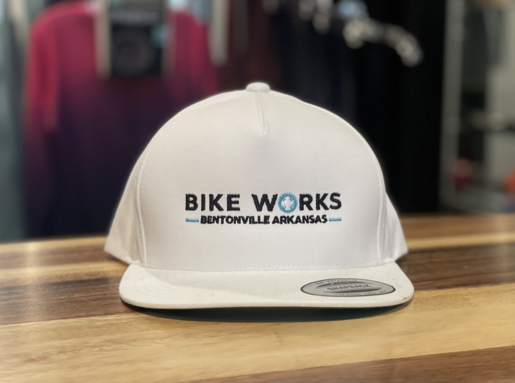 Richardson Bike Works, Hat, Classic Snap Back, White