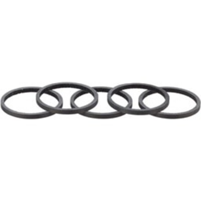 Whisky Parts Co. WHISKY, 2.5mm UD Carbon Spacer, Matte Black, EACH