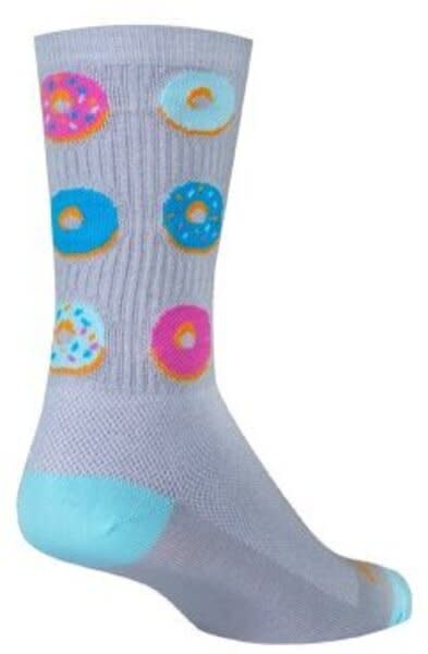 SockGuy SockGuy, Crew Glazed Socks, 5 inch, Gray, Large/X-Large