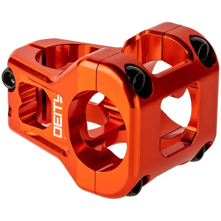 Deity Components Deity, Cavity Stem, 35mm, 31.8mm Clamp, +/-0, 1 1/8", Orange