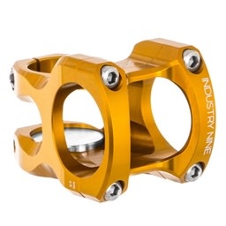 Industry Nine Industry Nine, A35 Stem, 32mm, 35mm Clamp, +/-5, 1 1/8", Aluminum, Gold
