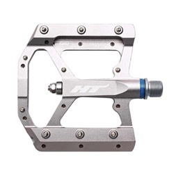 HT Components HT Components, AE05, EVO+, Platform Pedals, Body: Aluminum, Spindle: Cr-Mo, 9/16'', Grey, Pair