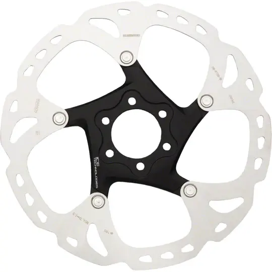 SHIMANO Shimano, Deore XT SM-RT86-M Disc Brake Rotor, 180mm, 6-Bolt, Silver/Black