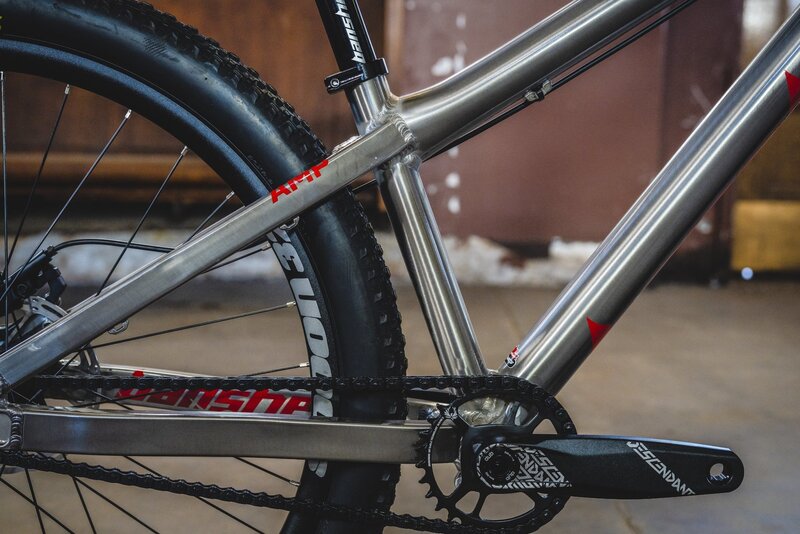Banshee Bikes Banshee Bikes, Amp, DJ, Raw w/Red Decals, Large, Frame Only