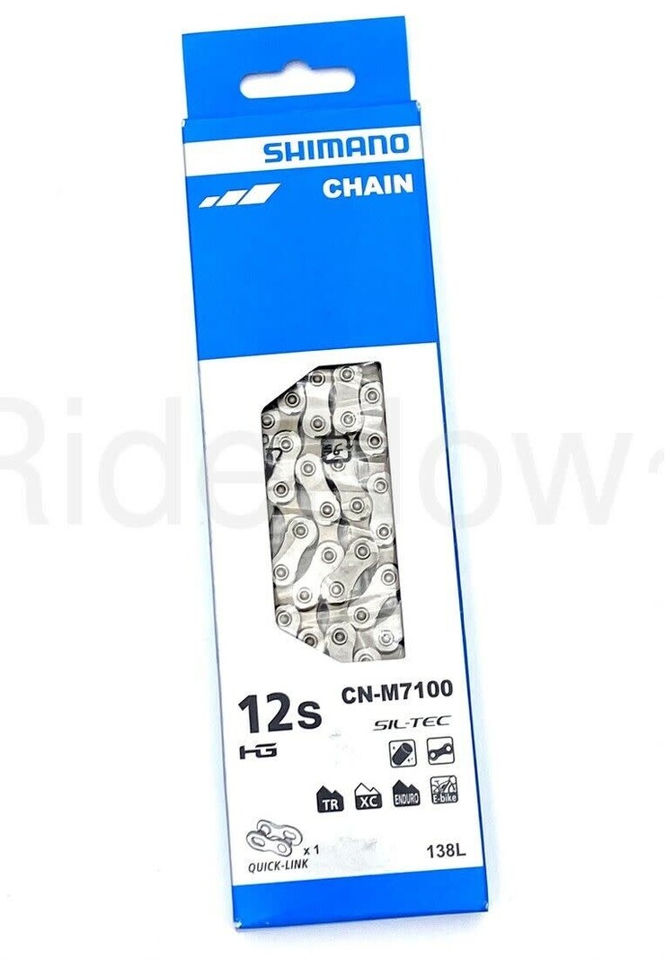 SHIMANO Shimano, SLX CN-M7100 Chain, 12-Speed, 126 Links, Silver
