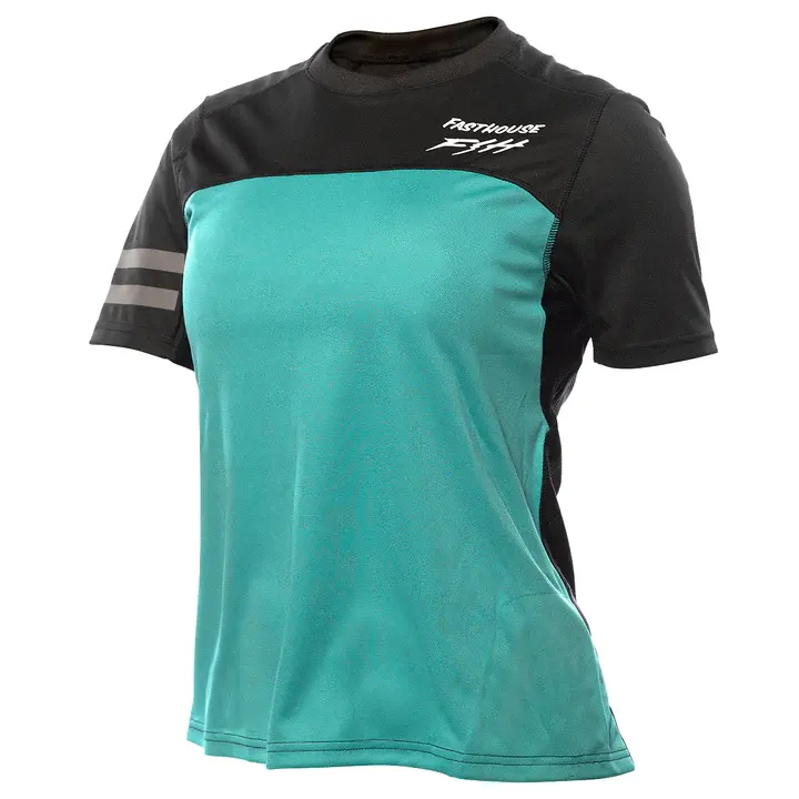 Fasthouse Fasthouse, Women's Sidewinder Alloy SS Jersey, Black/Teal
