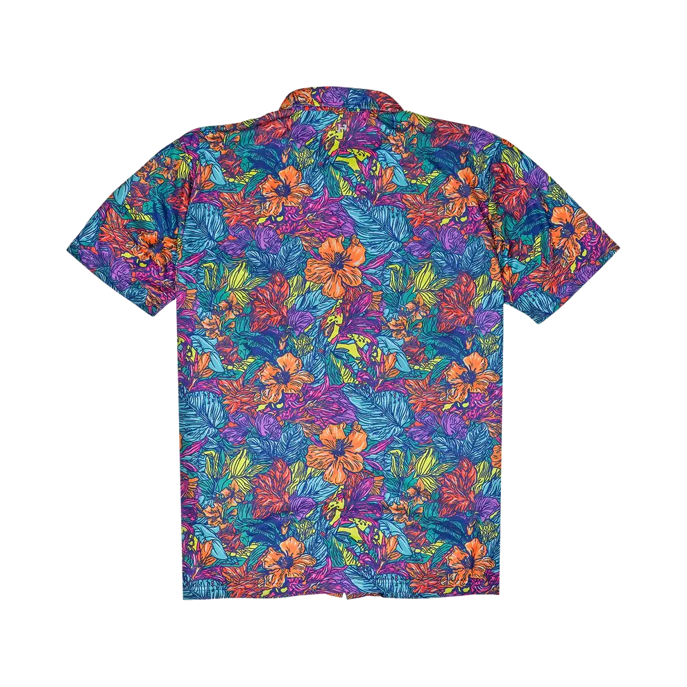 HandUp Gloves HandUP, Hawaiian Shirt, Dirt Surfin Floral, Button Up