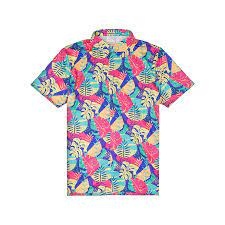 HandUp Gloves HandUP, Hawaiian Shirt, Flat Floral, Button Up