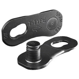 SRAM SRAM, Eagle T-Type PowerLock Flattop Connector Link, 12-Speed, For Eagle T-Type Flattop Chain Only, PVD Coated, Black, EACH