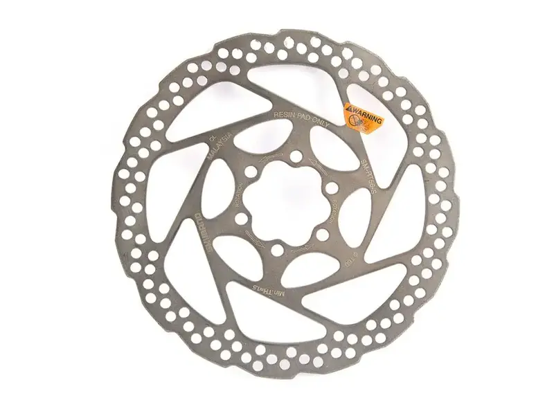 SHIMANO Shimano, Deore SM-RT56-M Disc Brake Rotor, 180mm, 6-Bolt, For Resin Pads Only, Silver