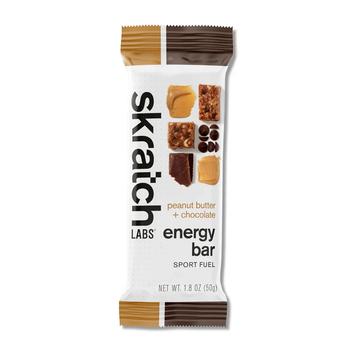 Skratch Labs Skratch Labs, Energy Bar Sport Fuel, Peanut Butter + Chocolate, 50g, Single Serving