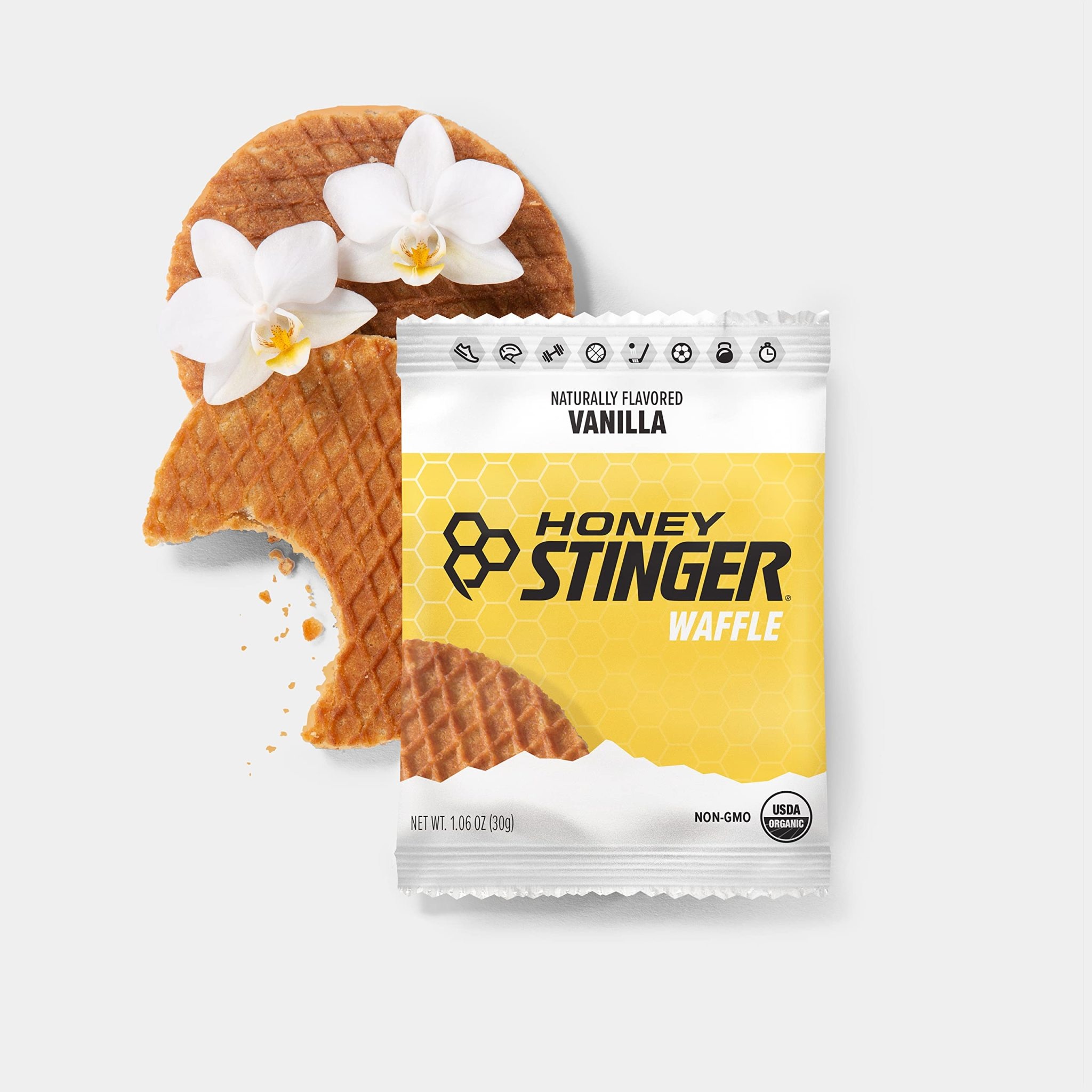 Honey Stinger Honey Stinger, Energy Waffles, Vanilla, EACH