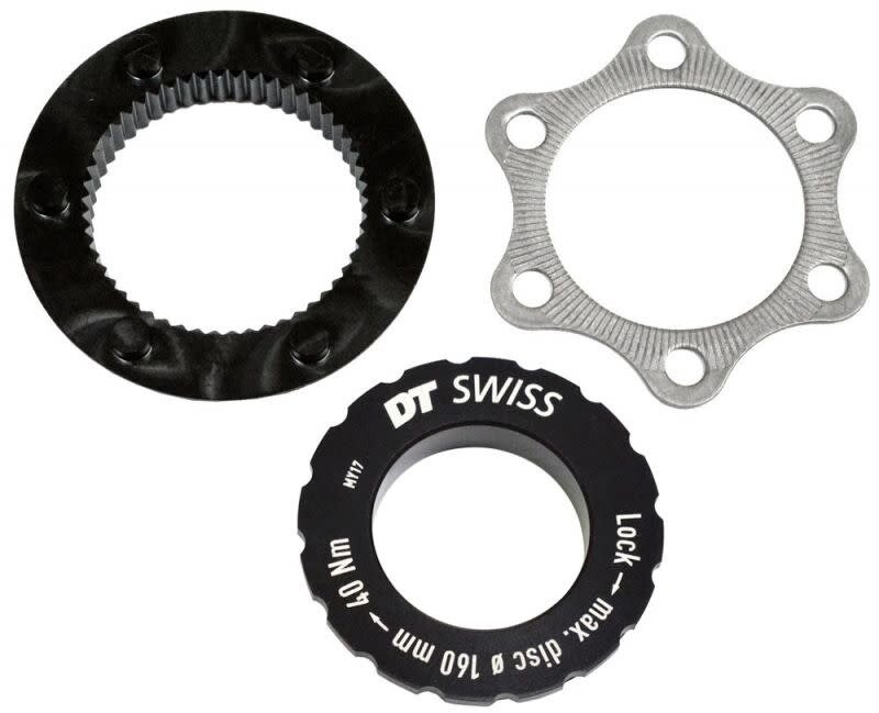 DT Swiss DT Swiss Disc Brake Adaptor - Centerlock/6-Bolt, QR/12mm, 160mm Max