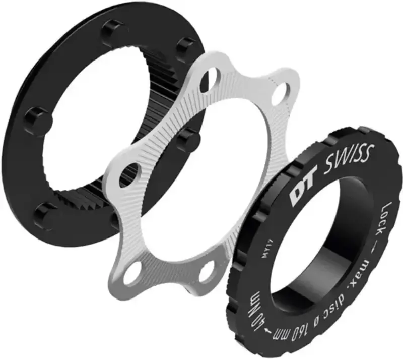DT Swiss DT Swiss Disc Brake Adaptor - Centerlock/6-Bolt, QR/12mm, 160mm Max