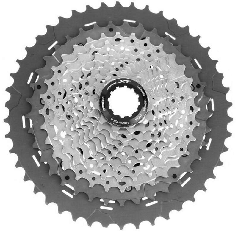 SHIMANO Shimano, Deore XT CS-M8000 Cassette, 11 Speed, 11-46t, Gray